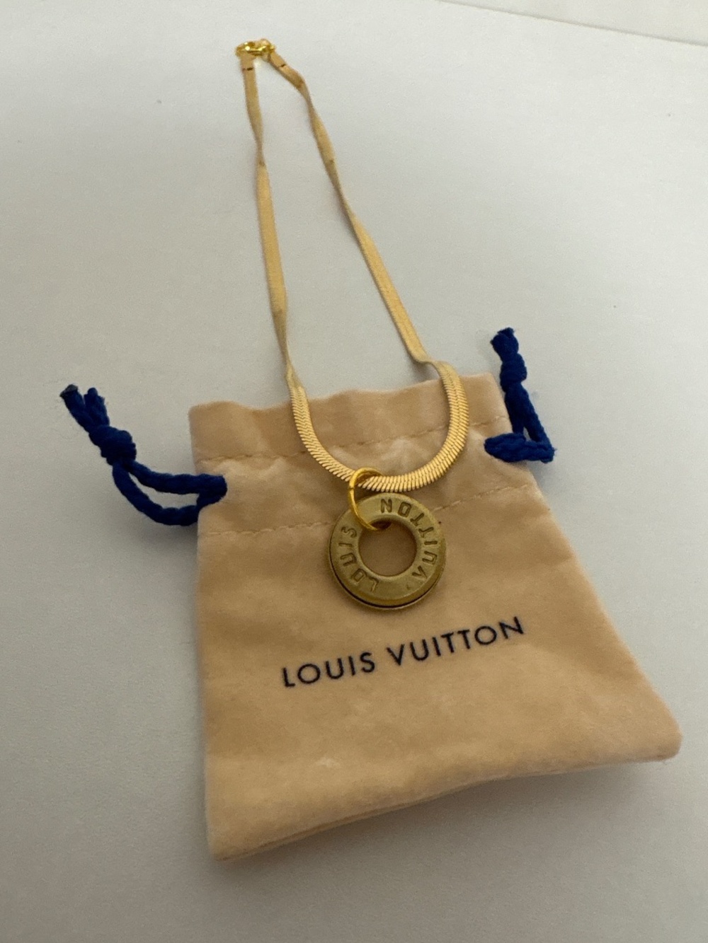 Upcycled LV Bag Hardware Necklace